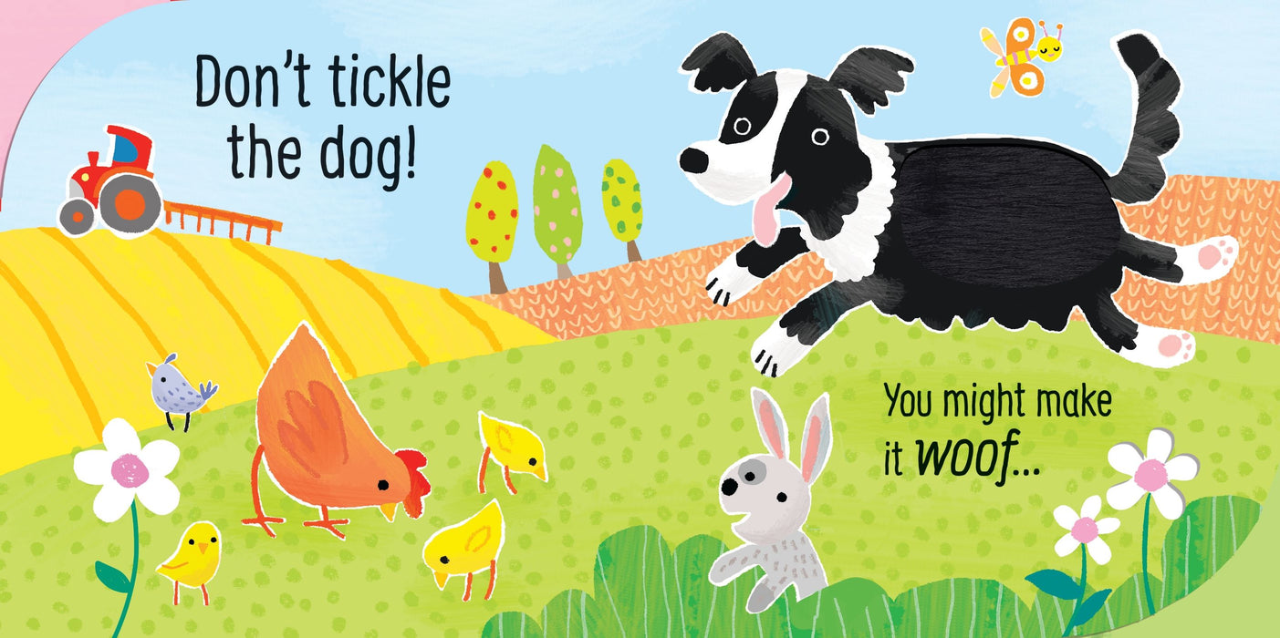 Don't Tickle the Donkey! Textures & Sounds Book | Usborne