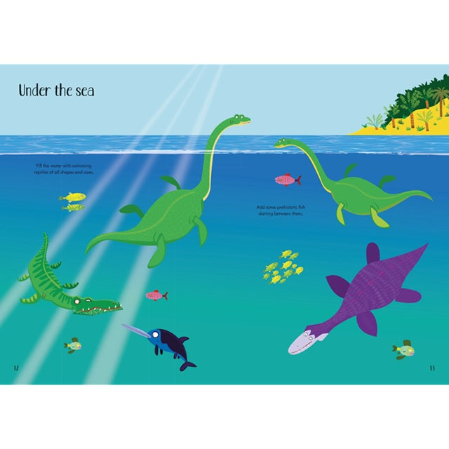 Little First Stickers Dinosaurs Sticker Book | Usborne