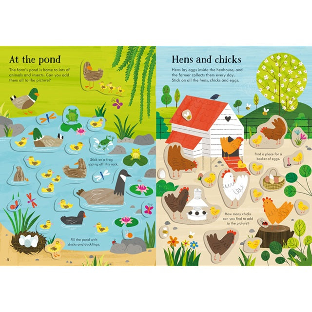Little First Stickers Farm Sticker Book | Usborne