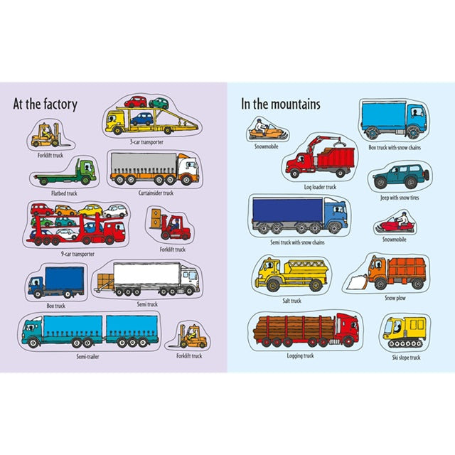 First Sticker Book Trucks | Usborne