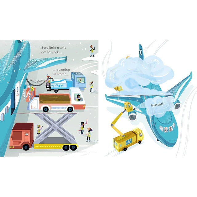 Peek Inside How a Plane Works Lift a Flap Board Book | Usborne