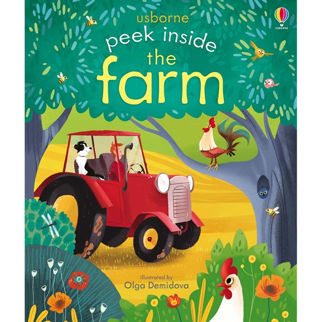 Peek Inside the Farm Lift a Flap Board Book | Usborne