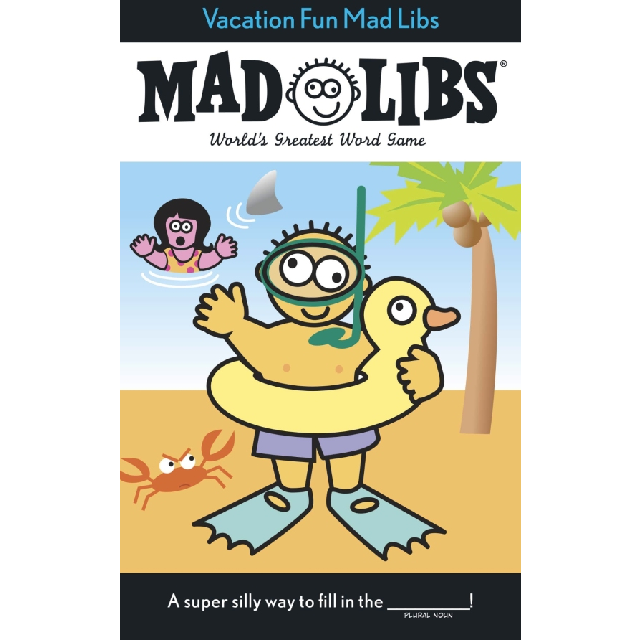 Vacation Fun Mad Libs Word Game Activity Book
