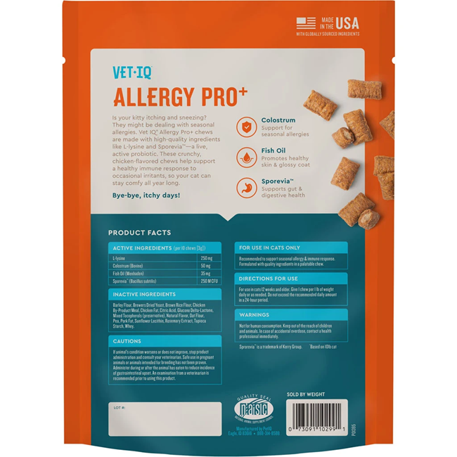 Vet IQ Allergy Pro+ for Cats 3.7 oz