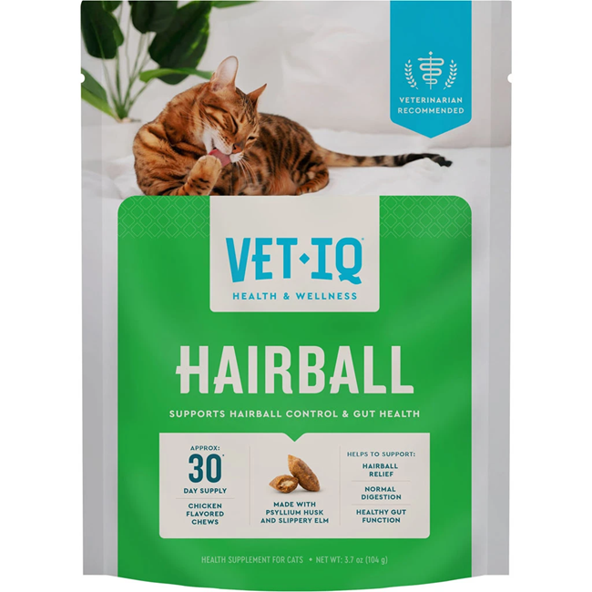 Vet IQ Hairball Health Chews for Cats 3.7 oz