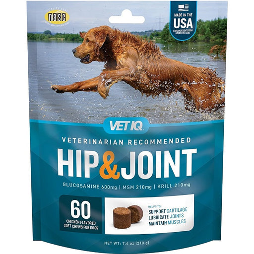 VetIQ Hip & Joint Soft Chews, 60 Count