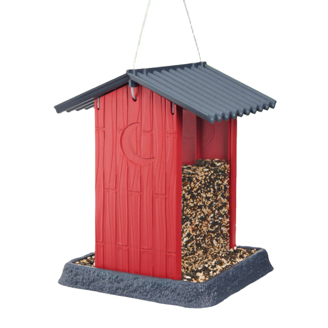 Village Collection Red Shed Birdfeeder
