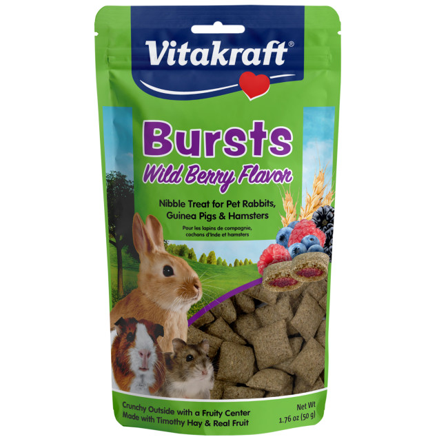 Vitakraft Bursts Wild Berry Small Animal Treats 1.76oz