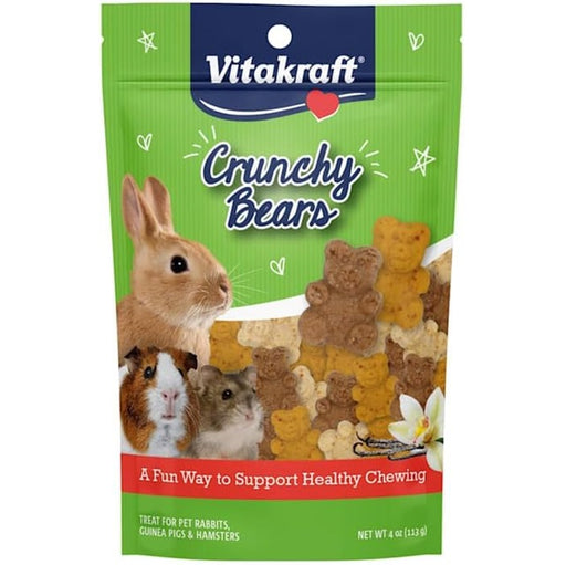 Vitakraft Crunchy Bears Small Animal Treat, 4 oz.
