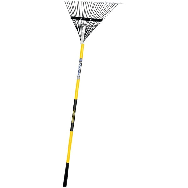 Vulcan 26" Steel Tine Leaf Rake with Fiberglass Handle 34560