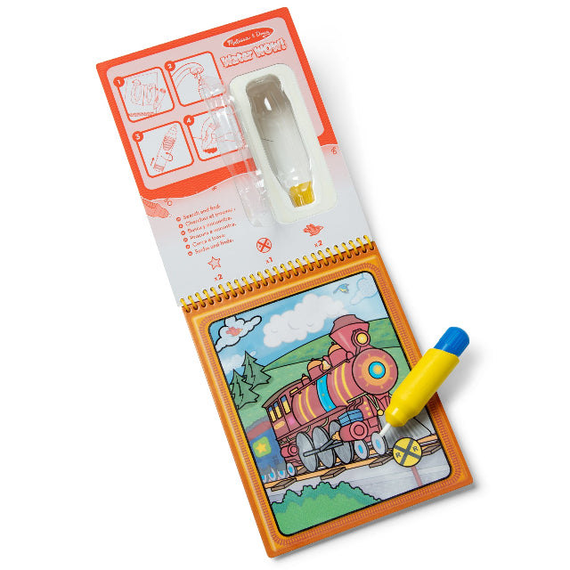 Melissa & Doug On the Go Water Wow! Water-Reveal Coloring Pad - Vehicles