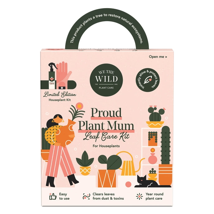We the Wild Proud Plant Mum Leaf Care Kit