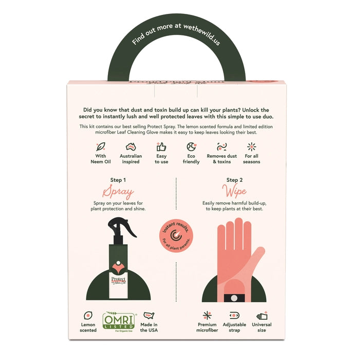 We the Wild Proud Plant Mum Leaf Care Kit