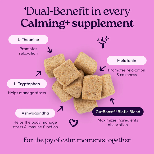 Welljoy Calming+ Cat Supplement 3.2 oz 90 count