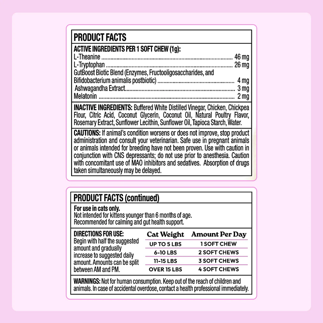 Welljoy Calming+ Cat Supplement 3.2 oz 90 count