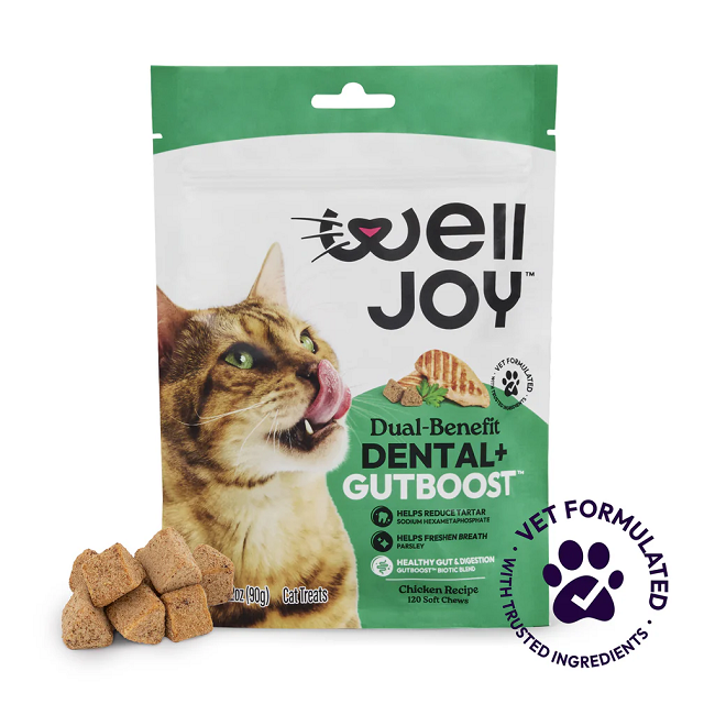 Welljoy Dental+ Cat Supplement 3.2 oz 120 count