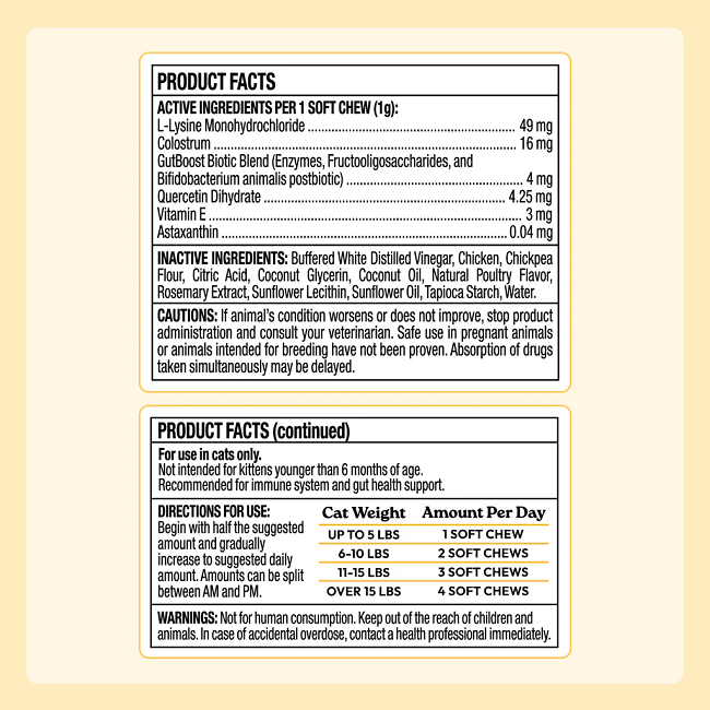 Welljoy Immune+ Cat Supplement 3.2 oz 90 count