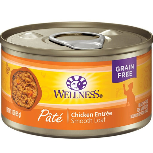 Wellness Cat Chicken Pate Cat Food, 3-oz Can