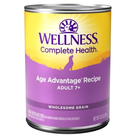 Wellness Complete Health Age Advantage Senior Formula Pate Canned Dog Food 12.5-oz