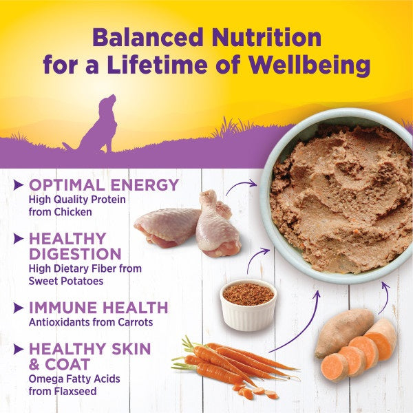 Wellness Complete Health Age Advantage Senior Formula Pate Canned Dog Food 12.5-oz