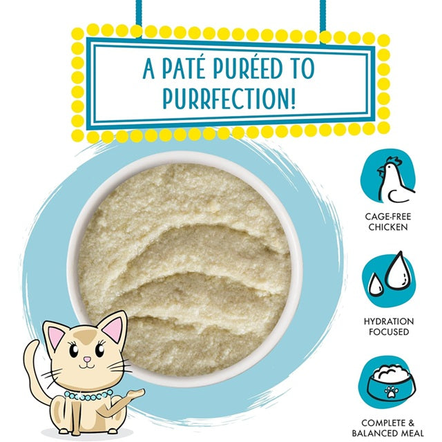 Weruva Pate Press Your Lunch! Chicken Dinner in a Hydrating Purée Cat Food, 3-oz Can