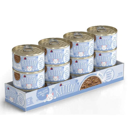 Weruva Kitten Canned Food, Chicken, Tuna & Pumpkin Formula in Gravy - 3 oz. cans, Pack of 12
