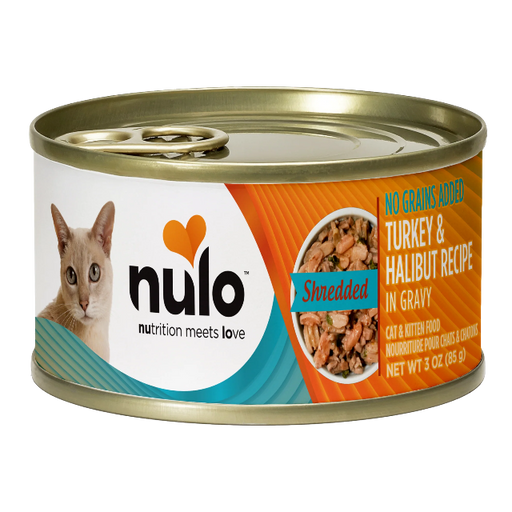 Nulo Shredded Turkey & Halibut Recipe for Cats 3oz