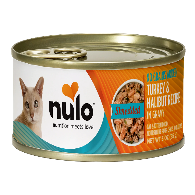 Nulo Shredded Turkey & Halibut Recipe for Cats 3oz