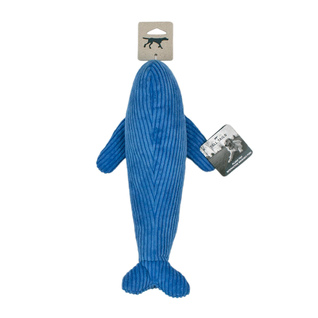 Tall Tails Whale Dog Toy with Squeaker