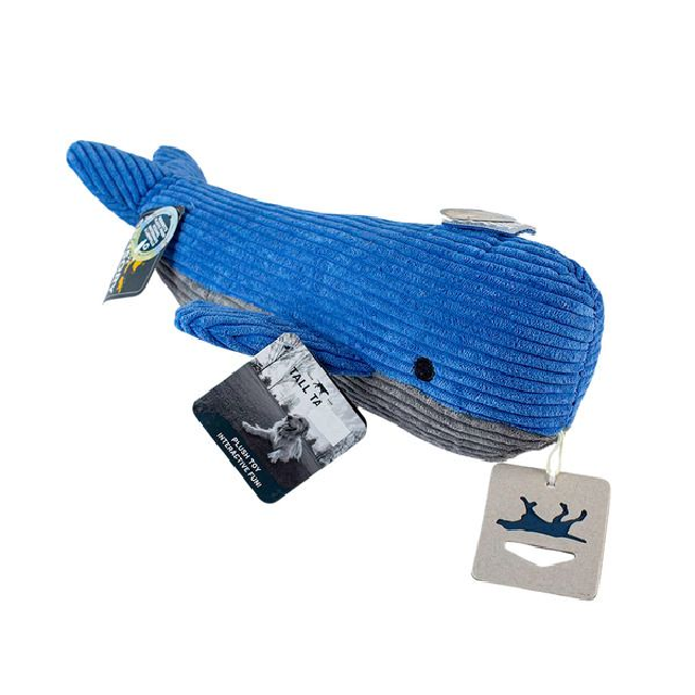Tall Tails Whale Dog Toy with Squeaker