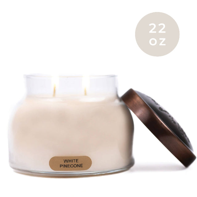 Keepers of the Light Candle, White Pinecone Mama Jar
