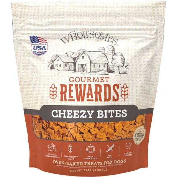 Wholesomes Gourmet Rewards Cheezy Bites For Dogs, 3 lb.