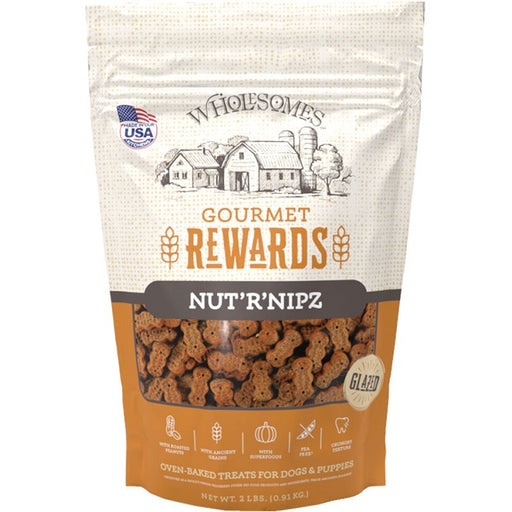 Wholesomes Gourmet Rewards Nut'R'Nipz For Dogs, 2 lb.