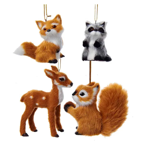 Plush Animal Ornament - Assorted