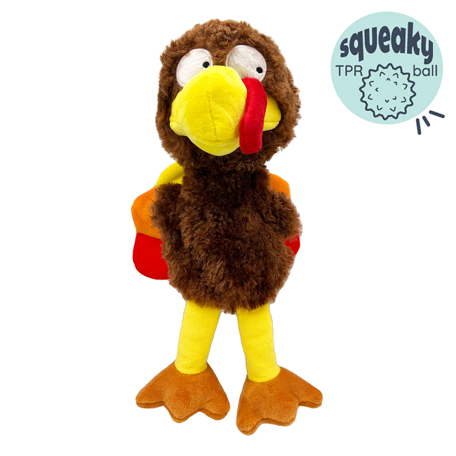 Slappies Wishbone Turkey Dog Toy