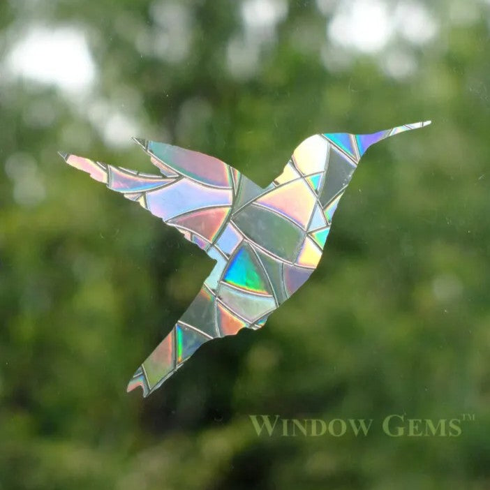 Window Gems Hummingbirds 7 Piece Prismatic Window Decals