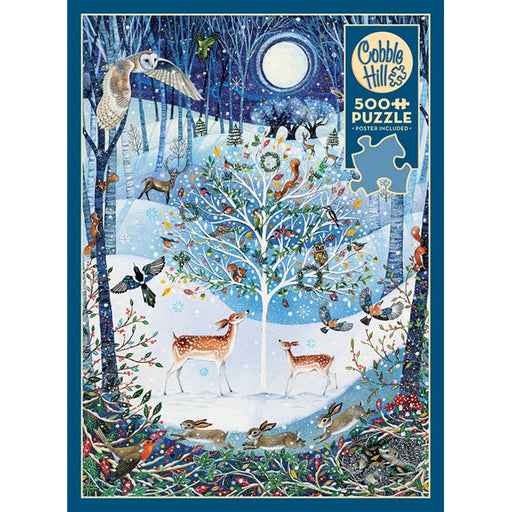 Cobble Hill 500 Piece Jigsaw Puzzle, Winter Woodland