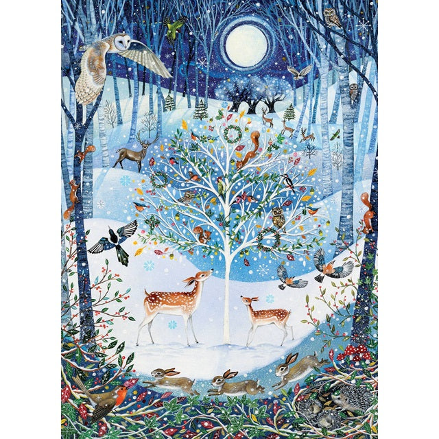 Cobble Hill 500 Piece Jigsaw Puzzle, Winter Woodland