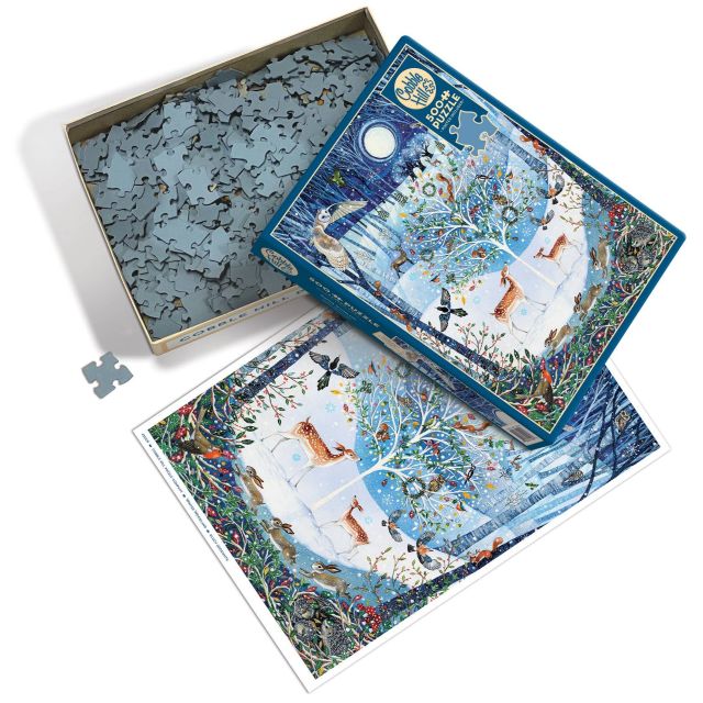 Cobble Hill 500 Piece Jigsaw Puzzle, Winter Woodland