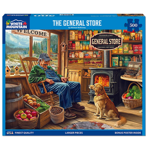The General Store Puzzle 500 Piece White Mountain Puzzles