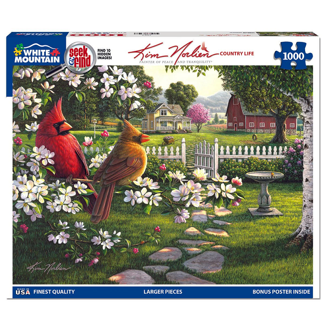 Country Life Seek & Find Puzzle 1000 Piece White Mountain Puzzles