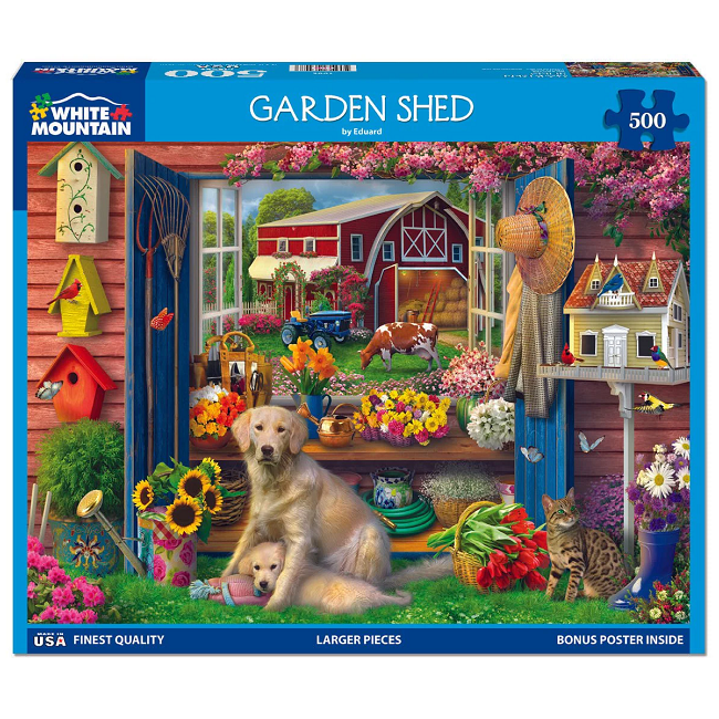 Garden Shed Puzzle 500 Piece White Mountain Puzzles