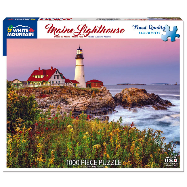 Maine Lighthouse Puzzle 1000 Piece White Mountain Puzzles
