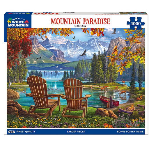 Mountain Paradise Puzzle 1000 Piece White Mountain Puzzles