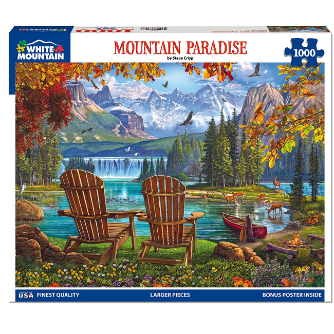 Mountain Paradise Puzzle 1000 Piece White Mountain Puzzles
