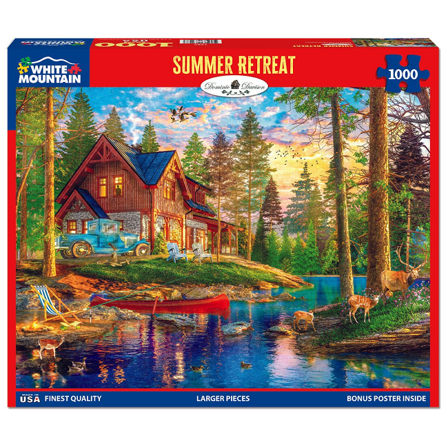 Summer Retreat Puzzle 1000 Piece White Mountain Puzzles