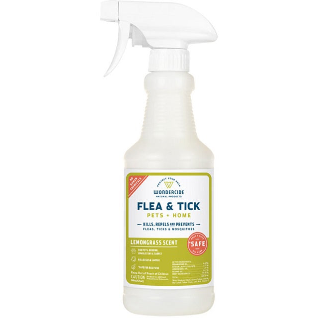 Wondercide Flea & Tick Spray for Dogs, Cats & Home | Lemongrass 16 oz.