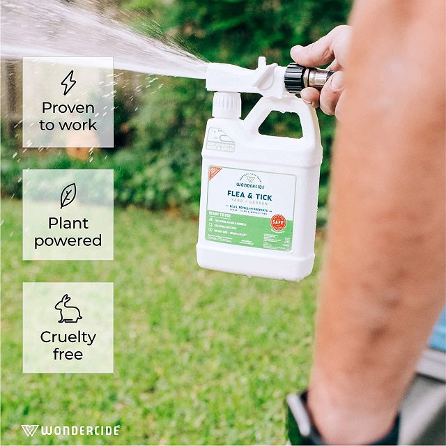 garden flea spray Wondercide Flea & Tick Yard & Garden Spray Hose End 32 oz. — Ellington Agway
