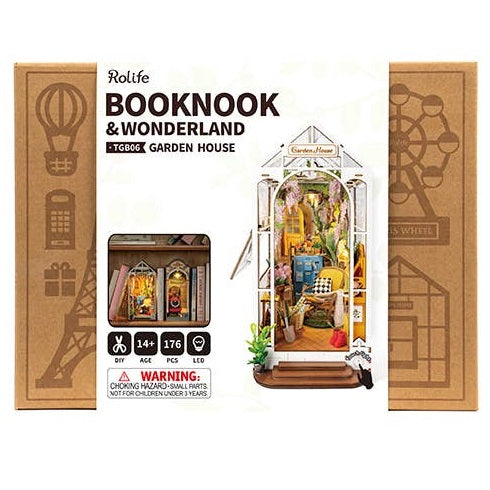 DIY Miniature House Book Nook Kit: Garden House