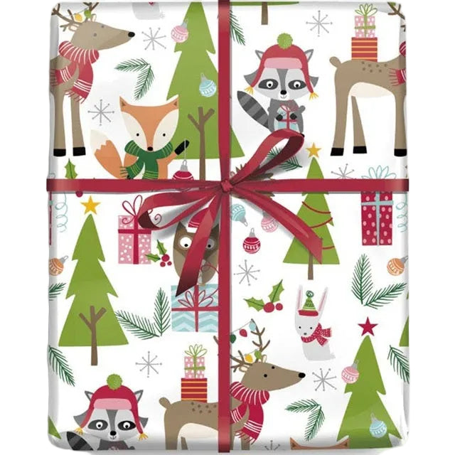 Woodland Social Jumbo Gift Wrap Roll 10' x 30"